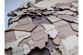 Многослойная карта мира. Фрагмент