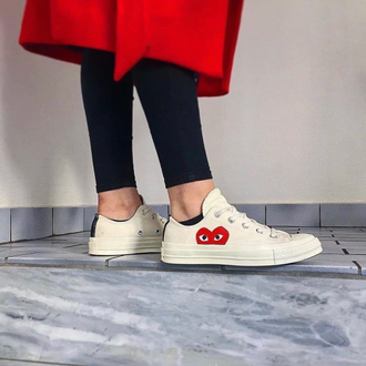 Converse x cdg white low new arrivals