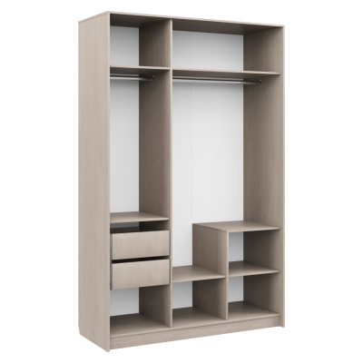 Муза 25 Шкаф 3-х створчатый Тира/кадена вуд (1382*2205*554мм)