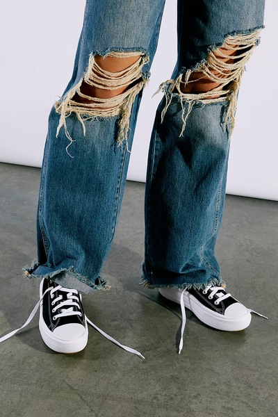 Кеды Converse All Star Move (Конверс Мув) черные высокие на платформе