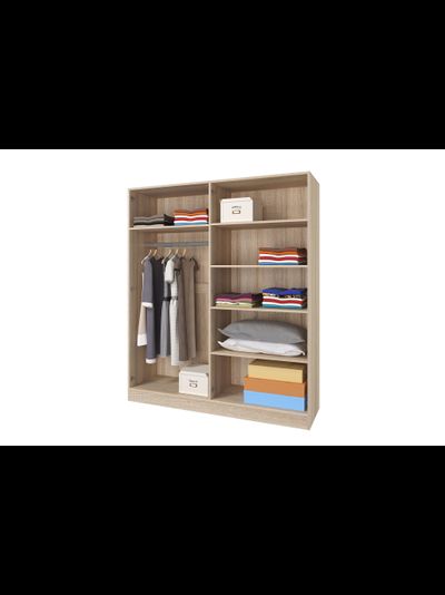 Леси шкаф 4-х створчатый с зеркалами Кантер/Сонома