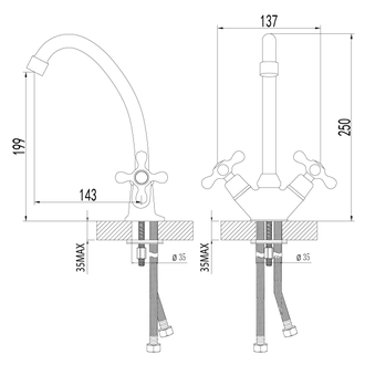 Смеситель для кухни Standard LM2104C