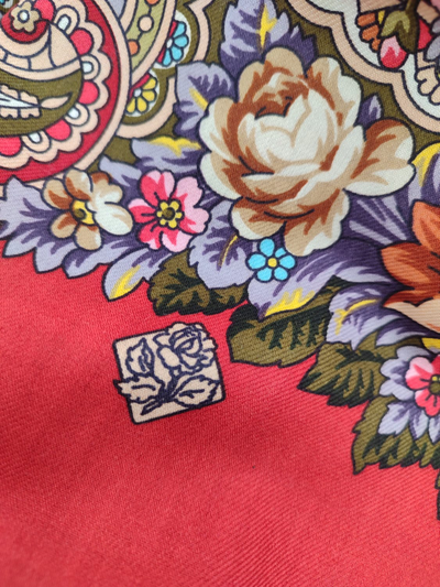 Павловопосадский платок Небесный 391-5