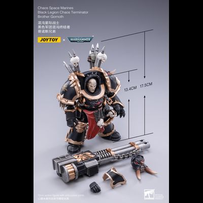 Терминатор Черного Легиона брат Горнот (Warhammer 40k) - КОЛЛЕКЦИОННАЯ ФИГУРКА 1/18 scale Brother Gornoth (JT2115) - JOYTOY