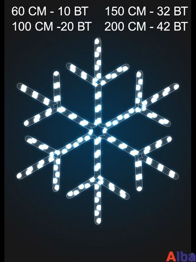 Световое панно Снежинка - 2 0,6 м