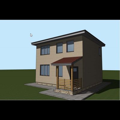 Двухэтажный дом с двумя спальнями 85м² (S53)