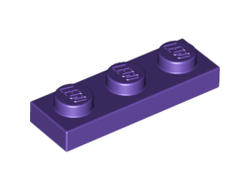 Plate 1 x 3, Dark Purple (3623 / 4224859 / 6035470)