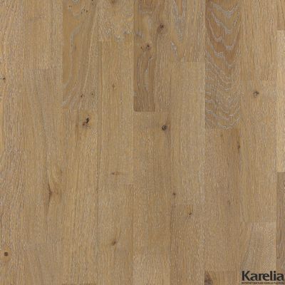 Паркетная доска Karelia Дуб Aged Stonewashed Ivory 3S 3-полосная белое масло 2G без фаски толщина 14 мм 3.41 м2