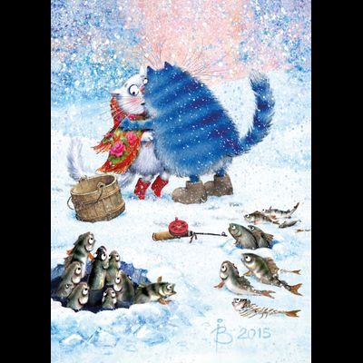 D0554 Зимняя рыбалка