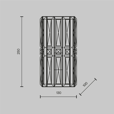 Настенный светильник (бра) Facet, MOD094WL-01CH