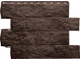 Фасадная панель Туф (коричневый) ЭКО