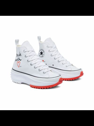 Кеды Converse Run Star Hike Valentines Day белые высокие на платформе