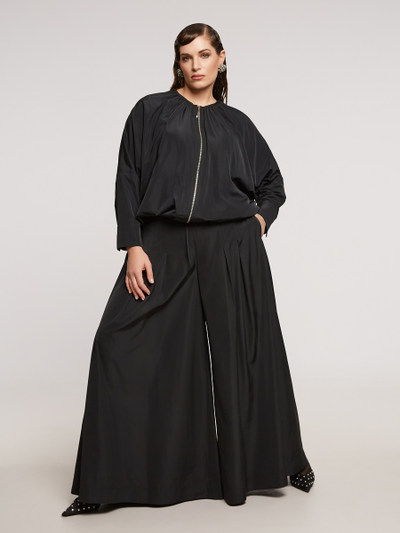 Брюки широкие из плащовки