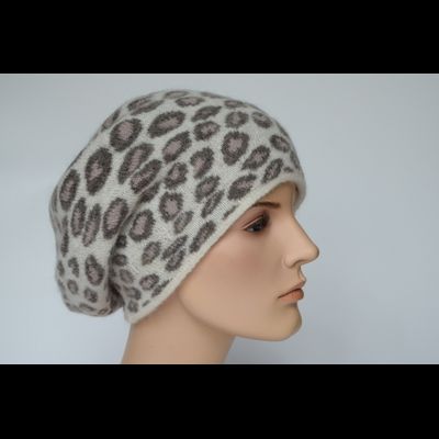 Берет Vizio Италия 1027 B белый с розовым