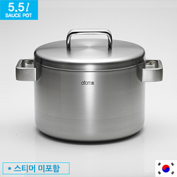 Атоми Кастрюля круглая из медицинской стали MediCook 5,5 л