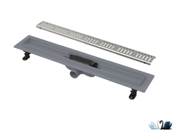 Лоток для душа AlcaPlast APZ10-650 Simple желоб в комплекте с решеткой купить в магазине Marysя