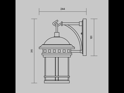 Настенный светильник (бра) Salamanca, O031WL-01BR