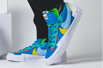 Kaws X Sacai Nike Blazer Low сбоку