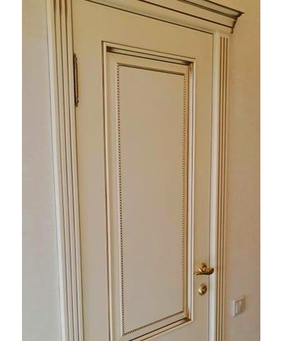 PORTE RICHI (Беларусь). АРБАТ, ЛУЧИАНА (Л32), Ral 9010/ ПАТИНА ЗОЛОТО. ПОЛОТНО ГЛУХОЕ