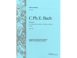 Bach, C P E: Cello Concerto A minor Wq 170