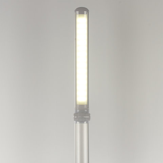 Светильник настольный SONNEN PH-3609, на подставке, светодиодный, 9 Вт, алюминий, серебристый, 236688
