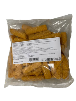 Рыбные палочки из филе минтая в панировке. Упаковка 1 кг.