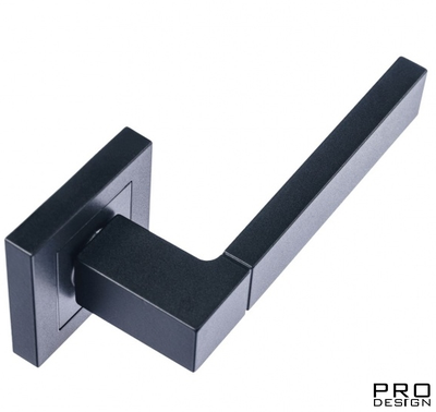 Дверная ручка на квадратном основании Pro Design 489.62 Черный