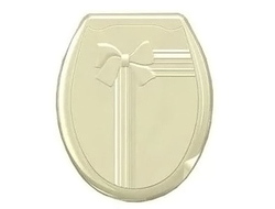 Сиденье д/унитаза жёсткое Бантик крем  [59163]