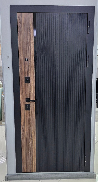 ЙОШКАР-ОЛА (РОССИЯ). СИРИУС 108 мм. ТРЕХКОНТУРНАЯ. ШАГРЕНЬ ЧЕРНАЯ+ДУБ НАТУРАЛЬНЫЙ/ БЕЛЫЙ МАТОВЫЙ.