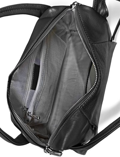 (АРТИКУЛ: 9995/8) СУМКА ЖЕНСКАЯ НЕБОЛЬШАЯ, НАТУРАЛЬНАЯ КОЖА, ЧЕРНАЯ, СПЕРЕДИ ВЕРТИКАЛЬНЫЕ КАРМАНЫ, РЕМЕНЬ ЧЕРЕЗ ПЛЕЧО