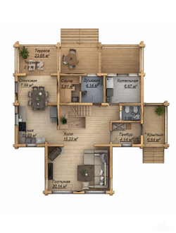 «Банный Рай»  131,75 м²