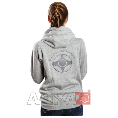 APIKA Толстовка на молнии с вышивкой символики (женская модель)