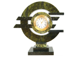 Часы ЕВРО, змеевик арт.У-С5