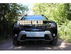 Защита радиатора Renault Duster 2015- black верх