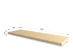 Мат 1.2х0.5х0.04 м  складной 4 раза Романа