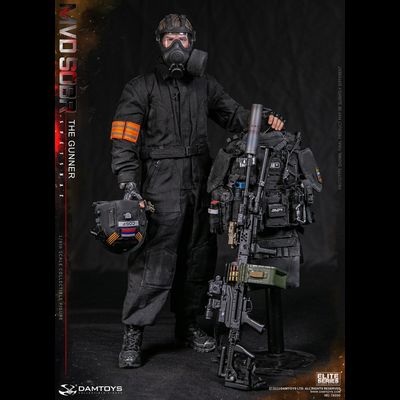 Пулеметчик СОБР - КОЛЛЕКЦИОННАЯ ФИГУРКА 1/6 RUSSIAN SPETSNAZ MVD SOBR PKM GUNNER (78095) - DAMTOYS
