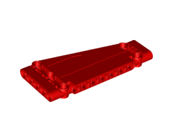 Technic, Panel Plate 5 x 11 x 1 Tapered, Red (18945 / 6258093)