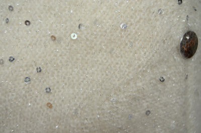 Vizio Италия 6943 берет белый пайетки серебро цвет 2 фото