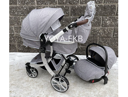 Детская коляска 3 в 1 Darex Серый
