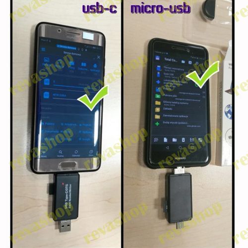 картридер OTG для Android компьютера, картридер TF/SD для Android, картридер для смартфона, картриде