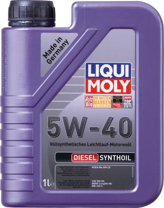 Cинтетическое моторное масло &quot;Diesel Synthoil&quot; 5W40, 1 л