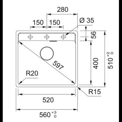 Мойка Franke Maris MRG 610-52 TL