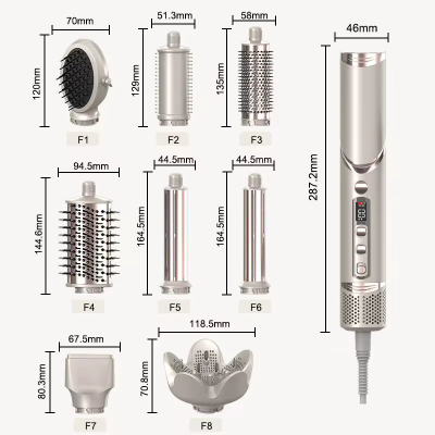 Фен Мультистайлер профессиональный F101 с насадками 8 в 1