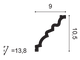 Карниз C326 MANOIR - 10,5*9*200см