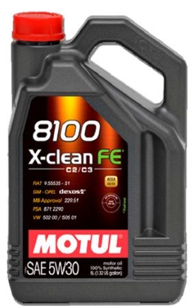 Motul 8100 X-clean EFE 5W30 масло моторное синт 5л