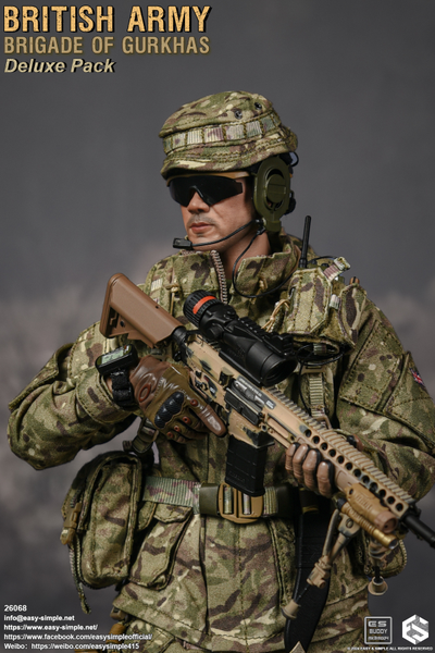 Боец бригады гуркхов Британской армии - Коллекционная ФИГУРКА 1/6 British Army Brigade of Gurkhas Deluxe Pack (26068) - Easy&Simple