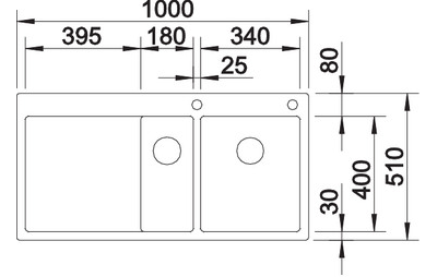 Мойка Blanco Claron 6 S-IF чаша слева