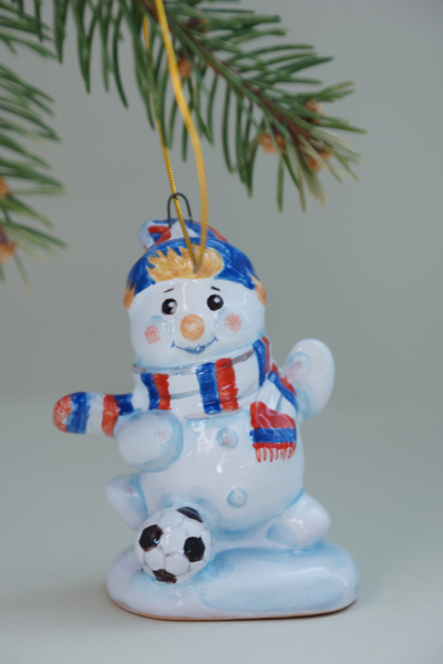 Снеговик "Футболист" (спортсмен)