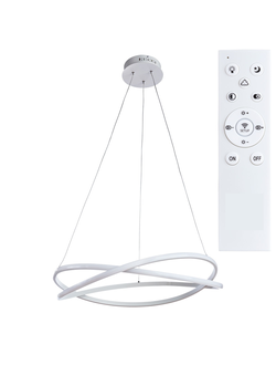 A 2522SP-2WH Светодиодная подвесная люстра с пду SWING белая 162W 3000-6000K