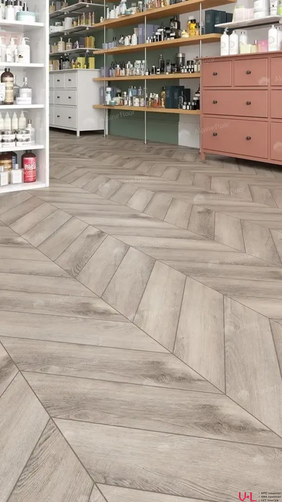 Кварцвиниловая плитка Alpine Floor Chevron LVT Дуб Исида ECO 20-8 купить на vinyl-laminat.ru